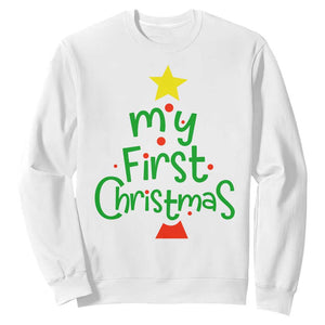 My First Christmas Family Matching Sweatshirt TS09 White Print Your Wear