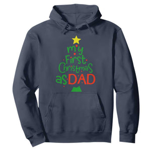My First Christmas As Dad Family Matching Hoodie TS09 Navy Print Your Wear