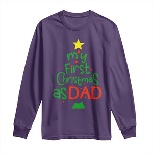 My First Christmas As Dad Family Matching Long Sleeve Shirt TS09 Purple Print Your Wear