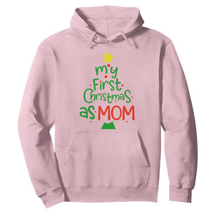 My First Christmas As Mom Family Matching Hoodie TS09 Light Pink Print Your Wear