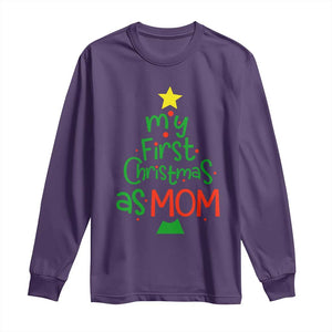 My First Christmas As Mom Family Matching Long Sleeve Shirt TS09 Purple Print Your Wear