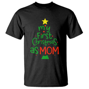 My First Christmas As Mom Family Matching T Shirt TS09 Black Print Your Wear