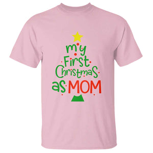 My First Christmas As Mom Family Matching T Shirt TS09 Light Pink Print Your Wear