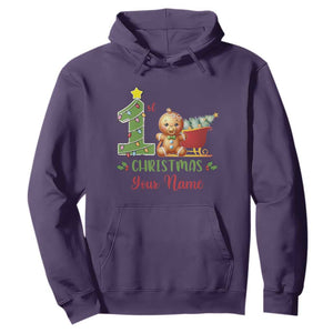 Personalized First Christmas Hoodie Custom Name Baby Gingerbread My 1st Xmas TS09 Purple Print Your Wear