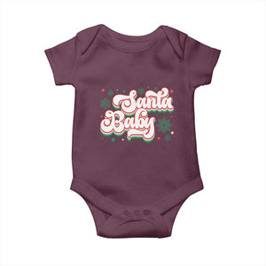 Funny Santa Baby Baby Onesie TS09 Maroon Print Your Wear