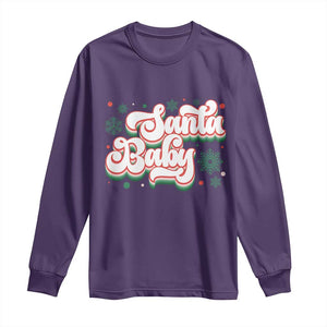 Funny Santa Baby Long Sleeve Shirt TS09 Purple Print Your Wear