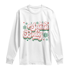 Funny Santa Baby Long Sleeve Shirt TS09 White Print Your Wear