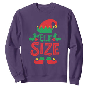 Cute First Christmas ELF Size Sweatshirt TS09 Purple Print Your Wear