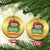 Funny Dumpster Fire Sucked But Yay Christmas 2024 Christmas Ornament TS09 Circle Gold Print Your Wear