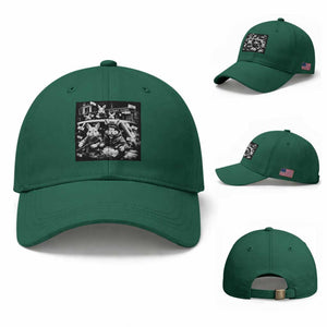 Funny Bunny Gang Baseball Cap Vintage Rabbit Meme TS10 Baseball Cap Universal Fit Irish Green Print Your Wear