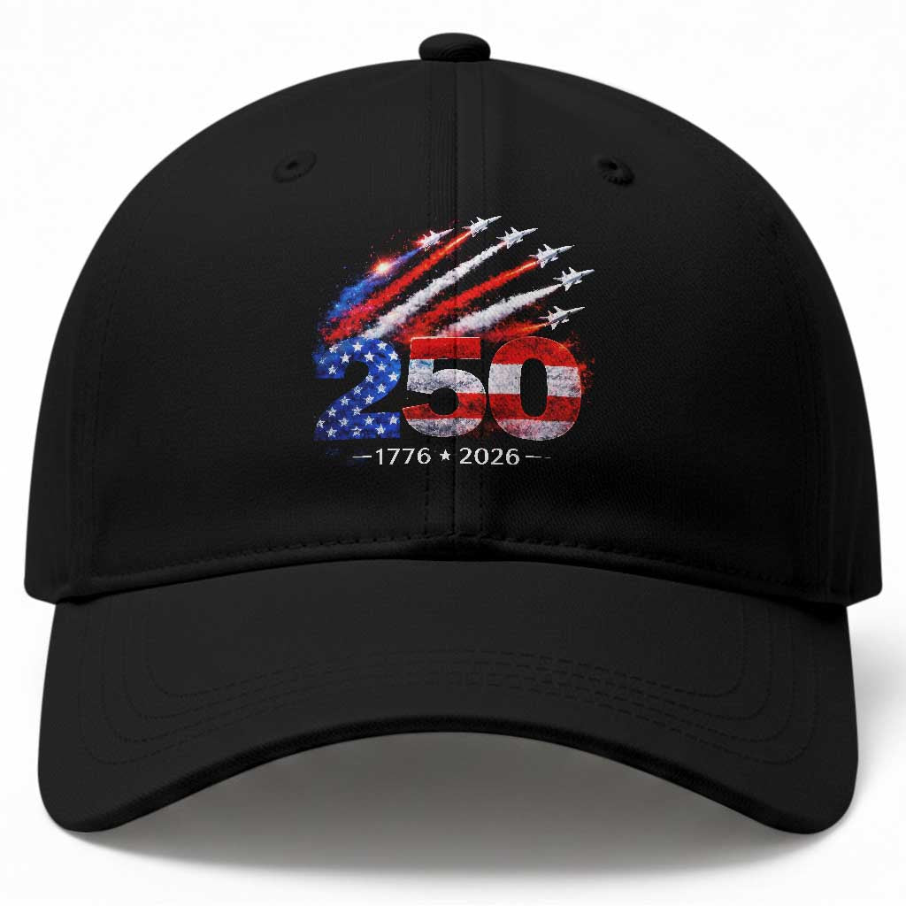 250th Anniversary USA Baseball Cap Patriotic 250 Years American 4th July 1776 2026 TS10 Print Your Wear