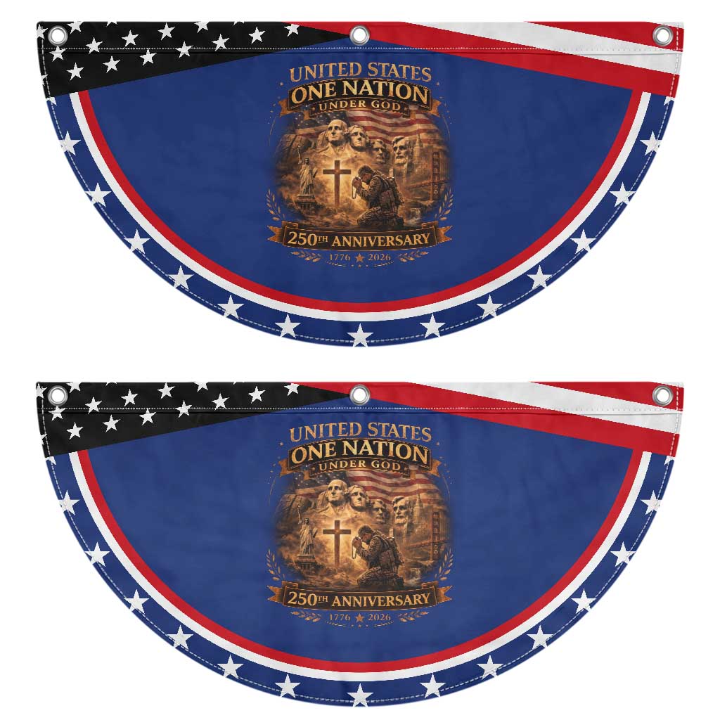 Blessings 250 Years America Patriotic Fan Flag Christian One Nation Under God Founding Fathers TS10 2pcs pack Classic Navy Print Your Wear