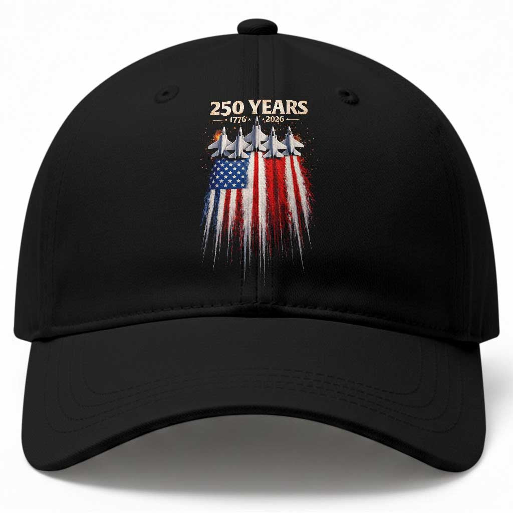 250 Years Anniversary Baseball Cap Usa American Flag 1776 2026 Patriotic Independence Day 4th July TS10 Print Your Wear