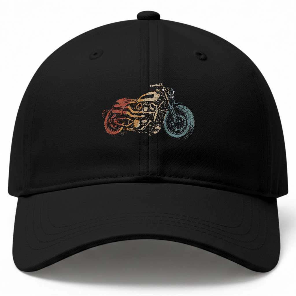 Vintage Motorcycle Baseball Cap Retro Rider Graphic Motorcycle Enthusiasts Bikers Club TS10 Print Your Wear
