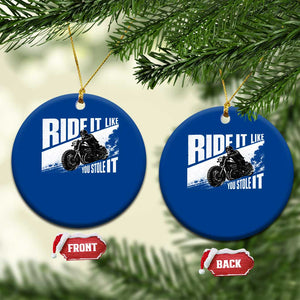 Ride It Like You Stole It Skeleton Biker Ceramic Ornament Vintage Motorcycle Rider TS10 1pc Blue Print Your Wear