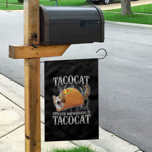 Tacocat Spelled Backwards Is Tacocat Garden Flag Funny Cat Gift 90s Bootleg TS10 Print Your Wear