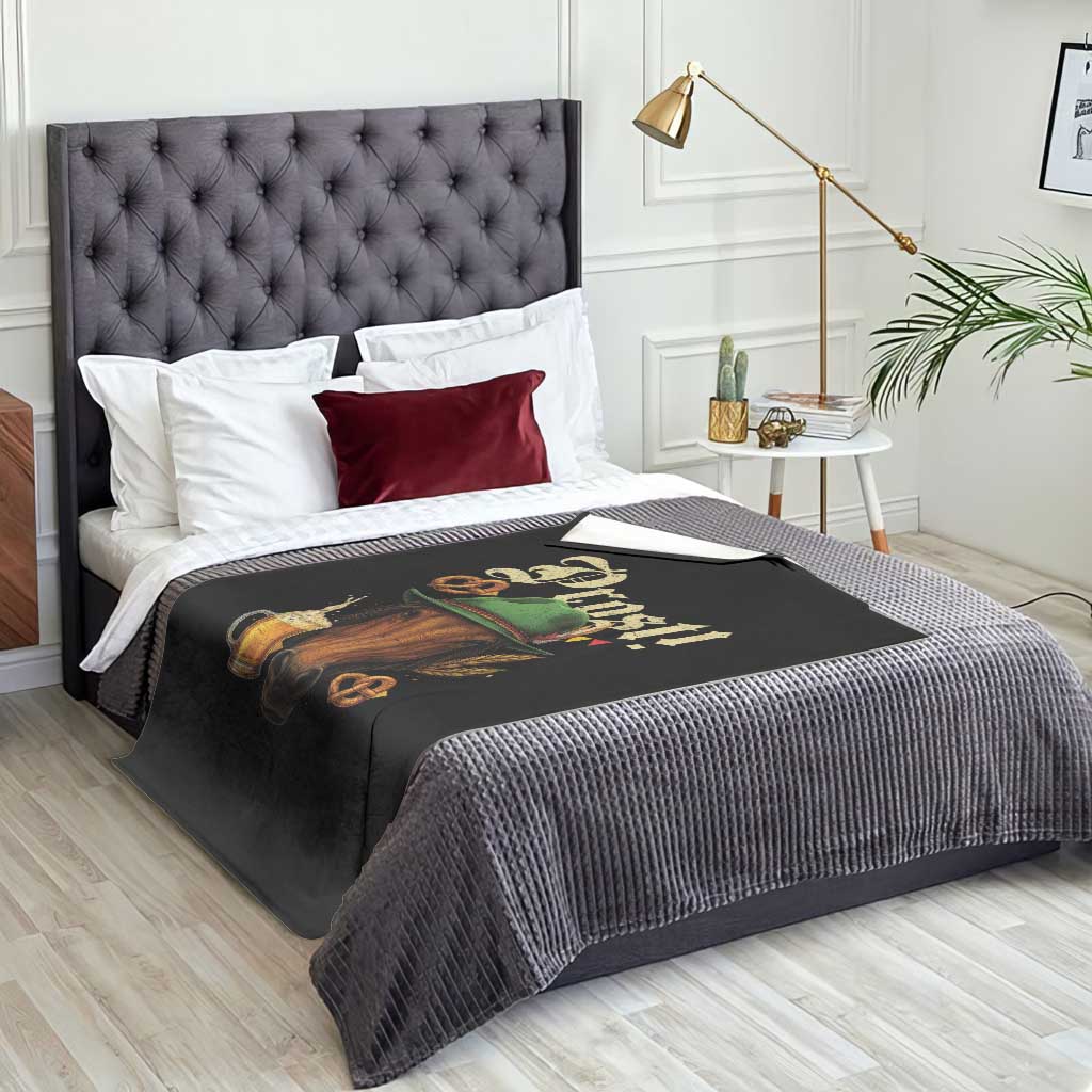 Oktoberfest Horse Throw Blanket German Octoberfest Beer Prost Drinking TS10 Print Your Wear