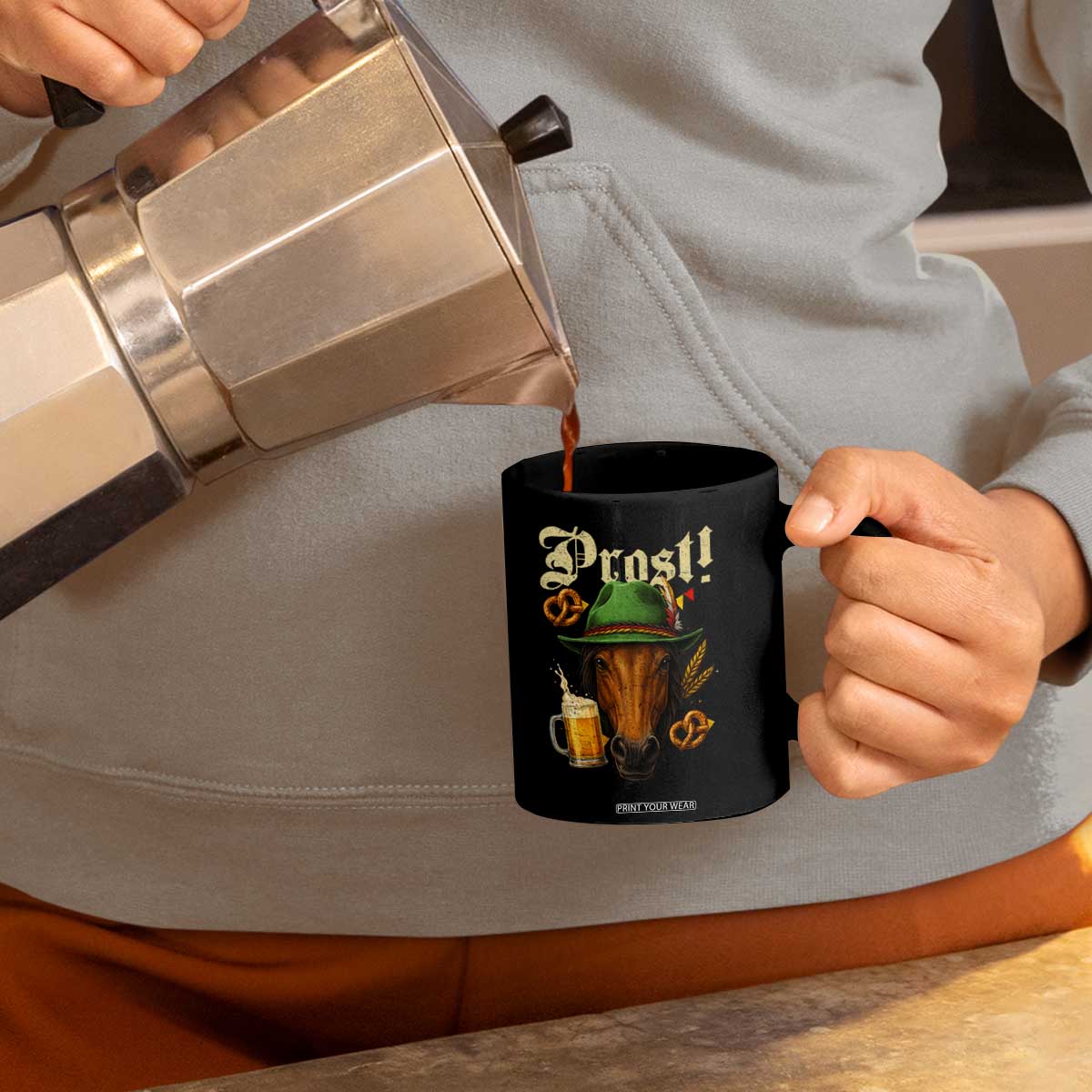Oktoberfest Horse Coffee Mug German Octoberfest Beer Prost Drinking TS10 Print Your Wear
