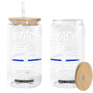 Police Retirement Glass Can Handcuffs US Flag Retired Police Graphic TS10 Print Your Wear