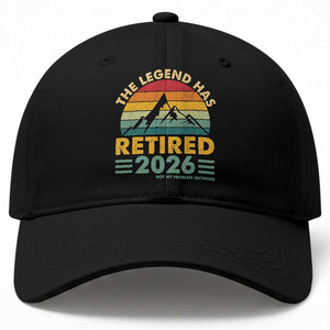 Retired 2026 Not My Problem Anymore Baseball Cap Vintage Retirement Gift TS10 Print Your Wear