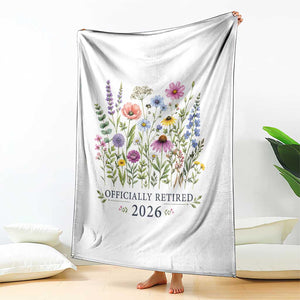 Officially Retired 2026 Wildflowers Botanical Floral Graphic Throw Blanket TS10 Print Your Wear
