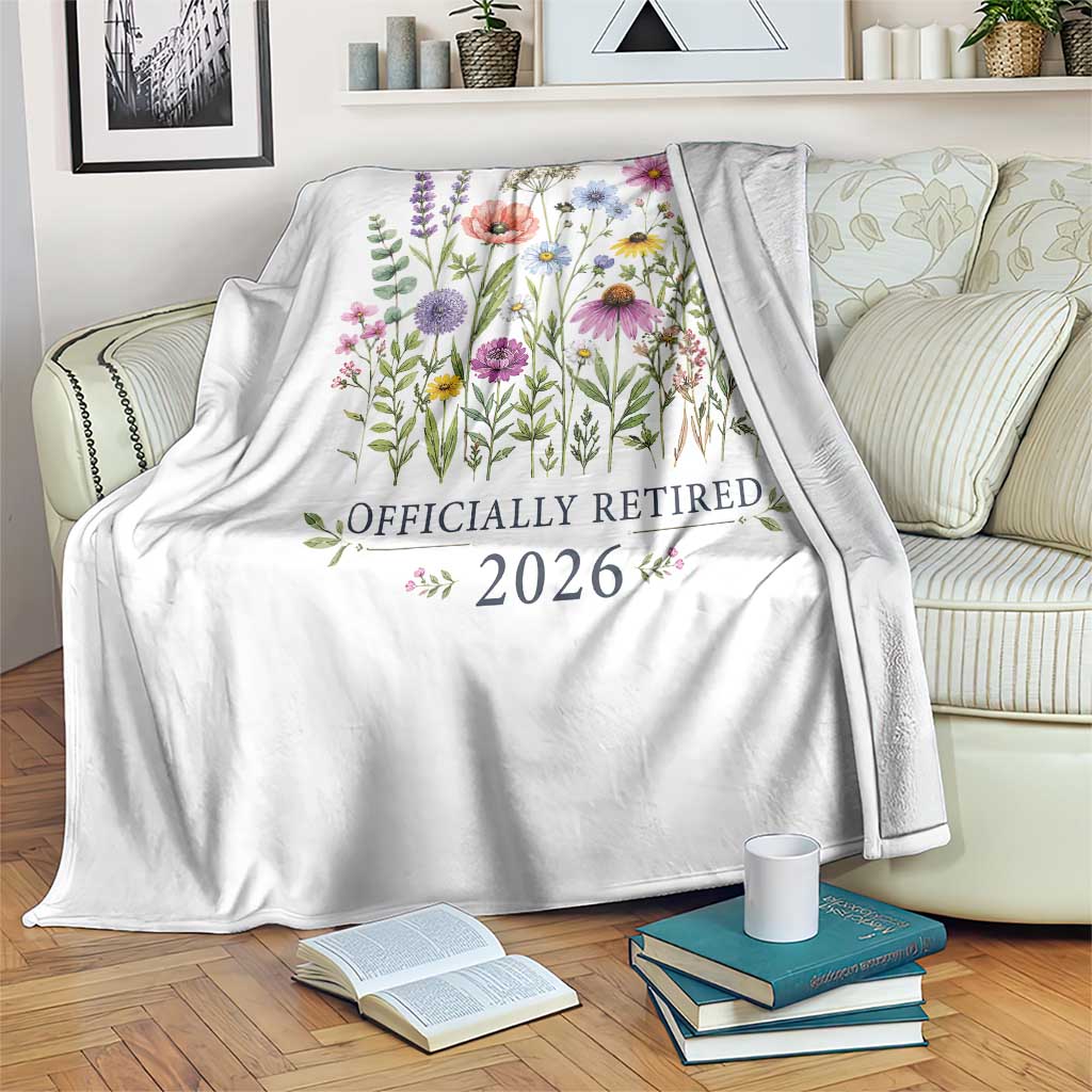 Officially Retired 2026 Wildflowers Botanical Floral Graphic Throw Blanket TS10 Print Your Wear
