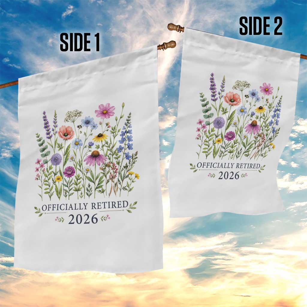 Officially Retired 2026 Wildflowers Botanical Floral Graphic Garden Flag TS10 Print Your Wear