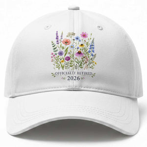 Officially Retired 2026 Wildflowers Botanical Floral Graphic Baseball Cap TS10 Print Your Wear