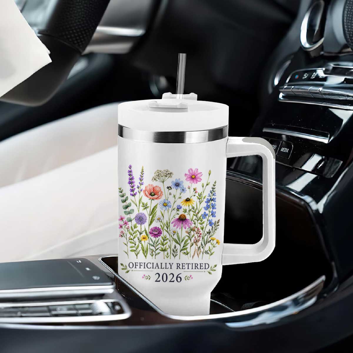 Officially Retired 2026 Wildflowers Botanical Floral Graphic Tumbler With Handle TS10 Print Your Wear