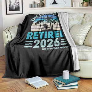 The Legend Has Retired 2026 Throw Blanket Vintage Tropical Beach Sunset Graphic Ocean Vibes TS10 Print Your Wear