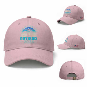 The Legend Has Retired 2026 Baseball Cap Vintage Tropical Beach Sunset Graphic Ocean Vibes TS10 Baseball Cap Universal Fit Light Pink Print Your Wear