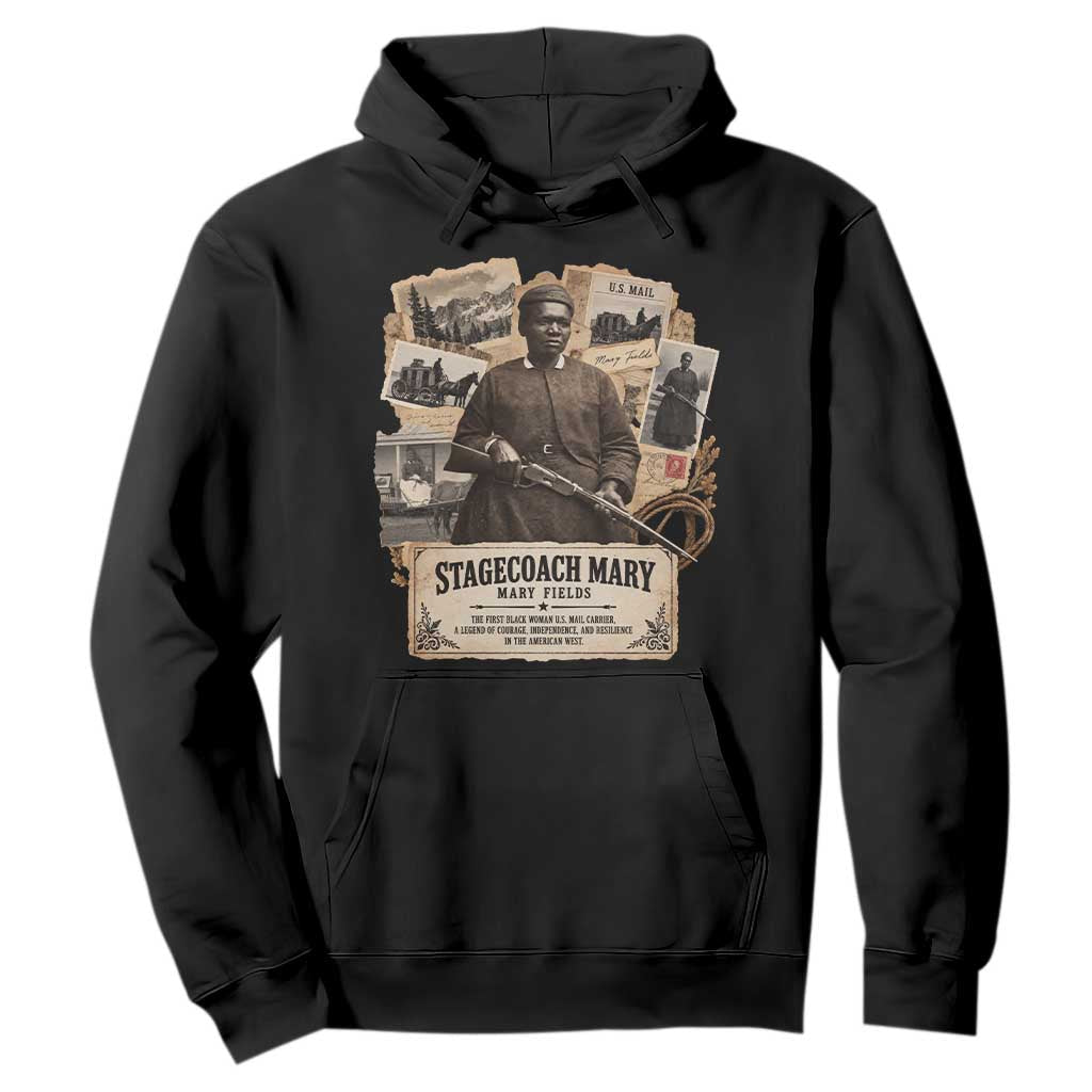 Mail Carrier Mary Fields Vintage Black History Month Hoodie
