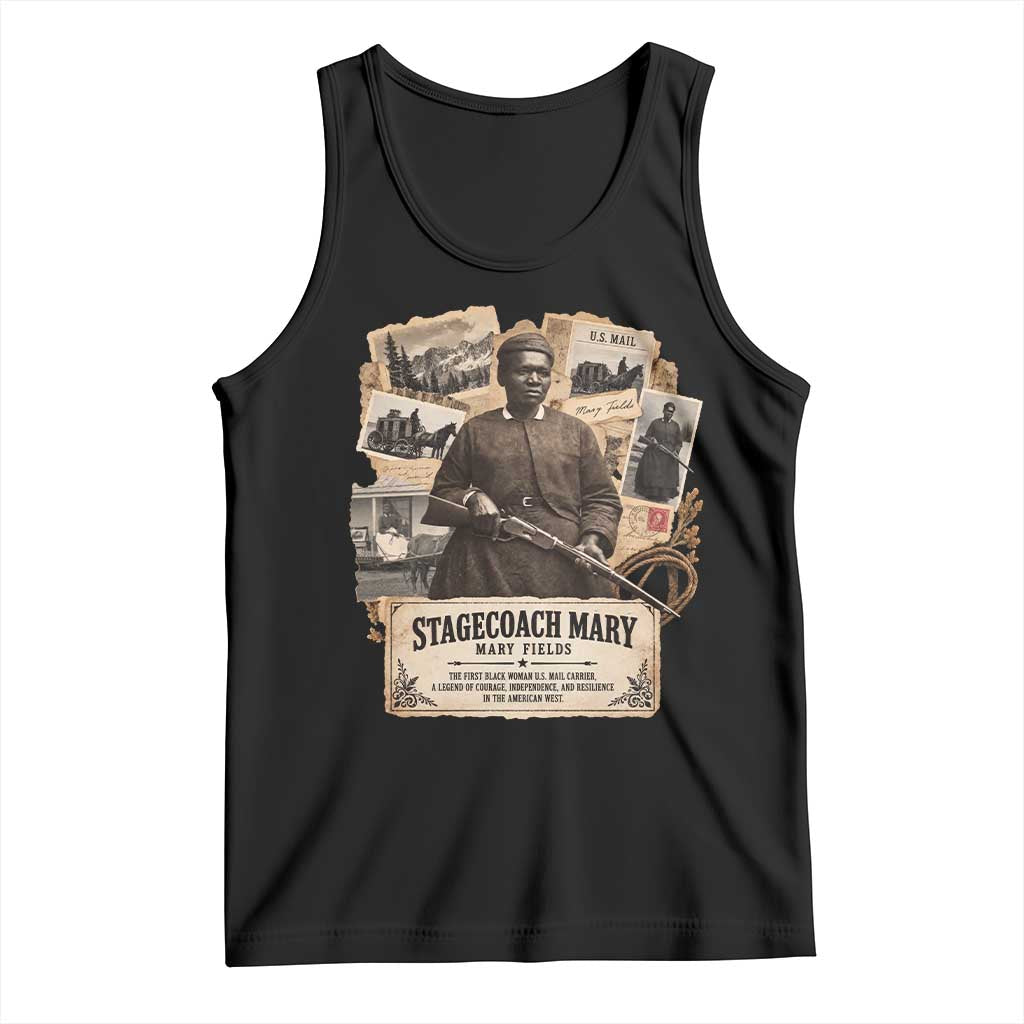 Mail Carrier Mary Fields Vintage Black History Month Tank Top