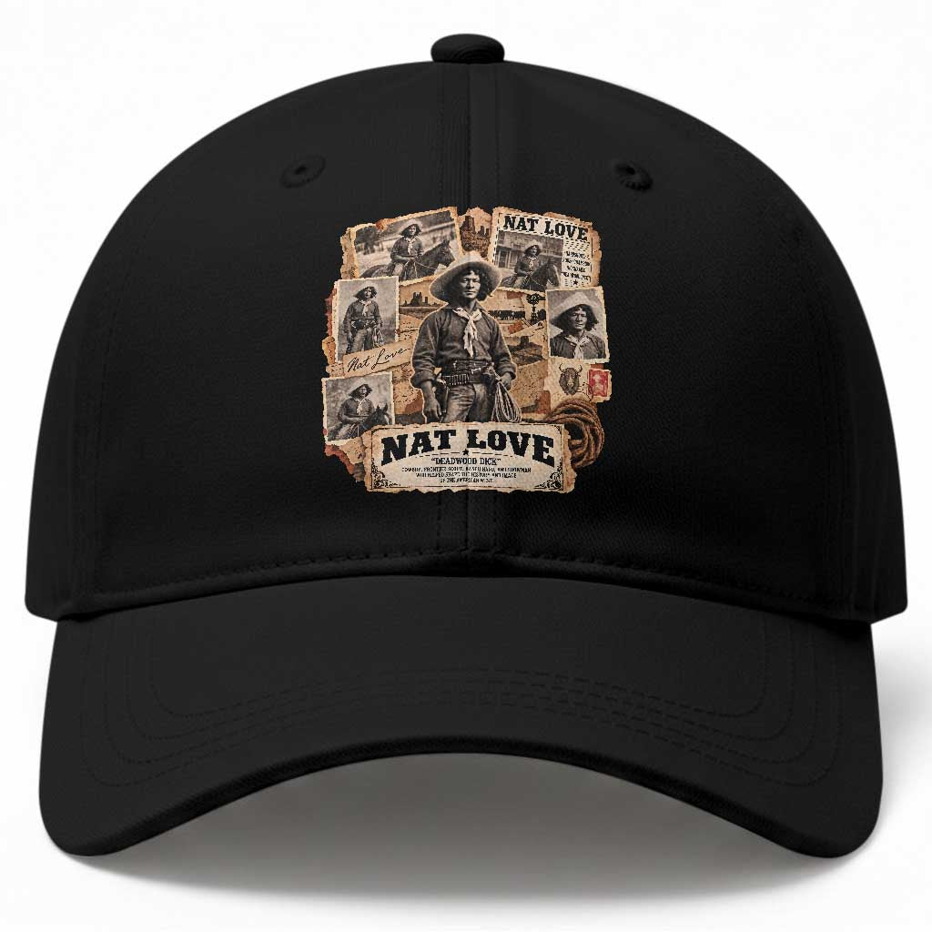 Nat Love Black Cowboy History Baseball Cap Vintage Western Rodeo Frontier Scout