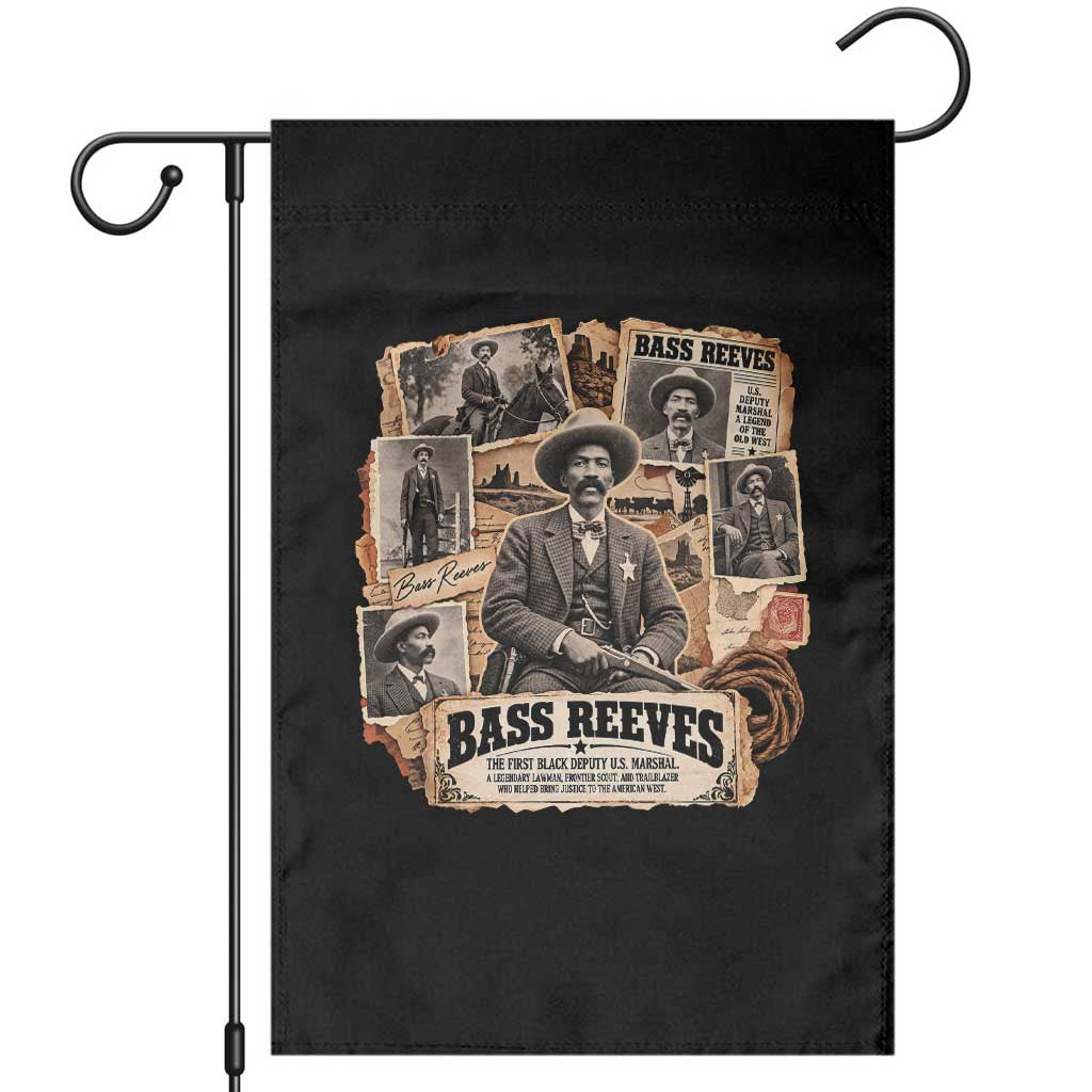 Bass Reeves Black Cowboy History Garden Flag Vintage Western US Deputy Marshal Pioneer