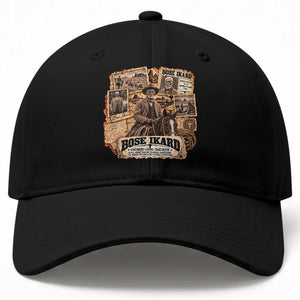 Bose Ikard Black Cowboy History Baseball Cap Vintage Western Traildriver Pioneer