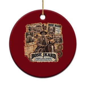 Bose Ikard Black Cowboy History Ceramic Ornament Vintage Western Traildriver Pioneer
