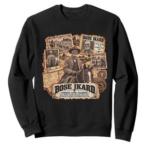 Bose Ikard Black Cowboy History Sweatshirt Vintage Western Traildriver Pioneer