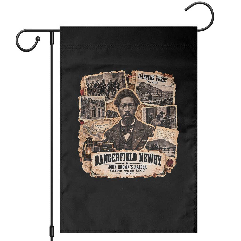 Dangerfield Newby Abolitionist Black History Garden Flag Vintage Harpers Ferry Raid 1859 Freedom Pioneer Aesthetic