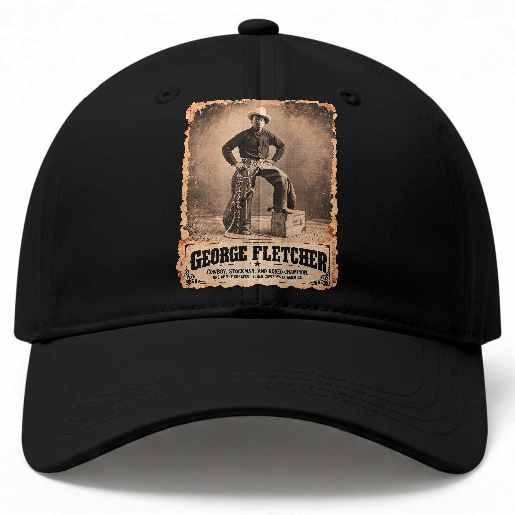 Vintage George Fletcher Black Cowboy Black History Month Baseball Cap