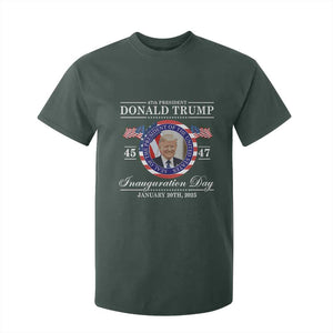 President Donald Trump Inauguration Day 2025 Memorabilia T Shirt For Kid TS10 Dark Forest Green Print Your Wear