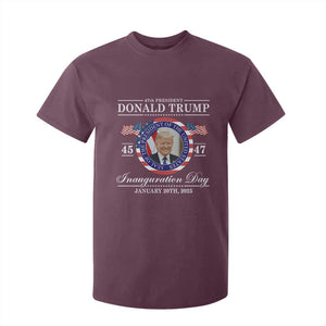 President Donald Trump Inauguration Day 2025 Memorabilia T Shirt For Kid TS10 Maroon Print Your Wear