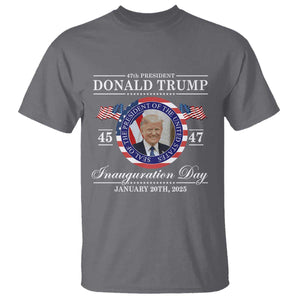 President Donald Trump Inauguration Day 2025 Memorabilia T Shirt TS10 Charcoal Print Your Wear