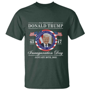 President Donald Trump Inauguration Day 2025 Memorabilia T Shirt TS10 Dark Forest Green Print Your Wear