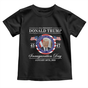 President Donald Trump Inauguration Day 2025 Memorabilia Toddler T Shirt TS10 Black Print Your Wear