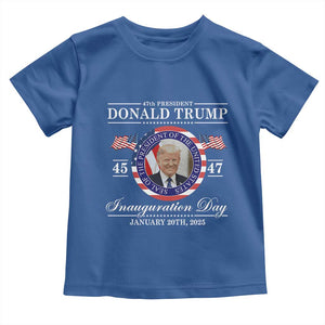 President Donald Trump Inauguration Day 2025 Memorabilia Toddler T Shirt TS10 Royal Blue Print Your Wear