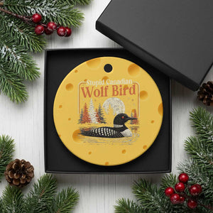 Stupid Canadian Wolf Bird Ceramic Ornament Retro LGBT Hockey Fan Romance TS10 1pc Yellow Cheese Print Your Wear