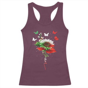 Iran Racerback Tank Top Free Iran Protest Sunflower Flag TS10 Maroon Print Your Wear