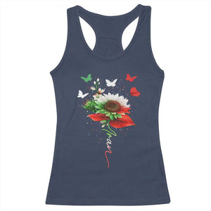 Iran Racerback Tank Top Free Iran Protest Sunflower Flag TS10 Navy Print Your Wear