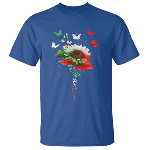 Iran T Shirt Free Iran Protest Sunflower Flag TS10 Royal Blue Print Your Wear